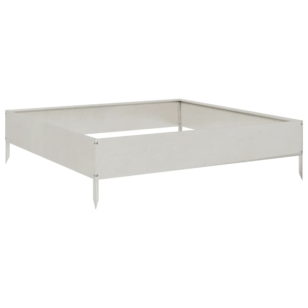 vidaXL Garden Raised Bed 100x100x26 cm Stainless Steel 2