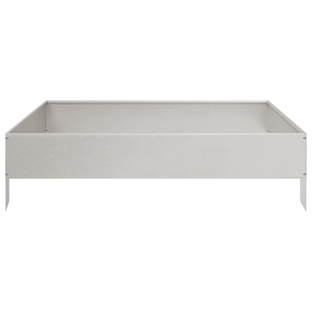 vidaXL Garden Raised Bed 100x100x26 cm Stainless Steel 4