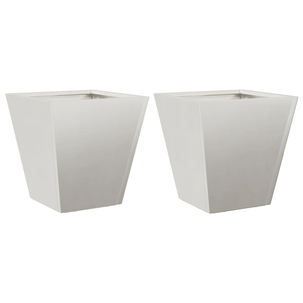 vidaXL Garden Planters 30x30x30 cm 2 pcs Stainless Steel 2