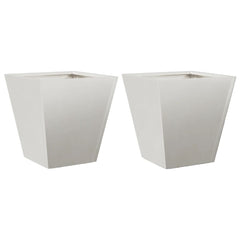 vidaXL Garden Planters 30x30x30 cm 2 pcs Stainless Steel 2