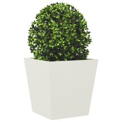 vidaXL Garden Planter White 40x40x40 cm Steel 3