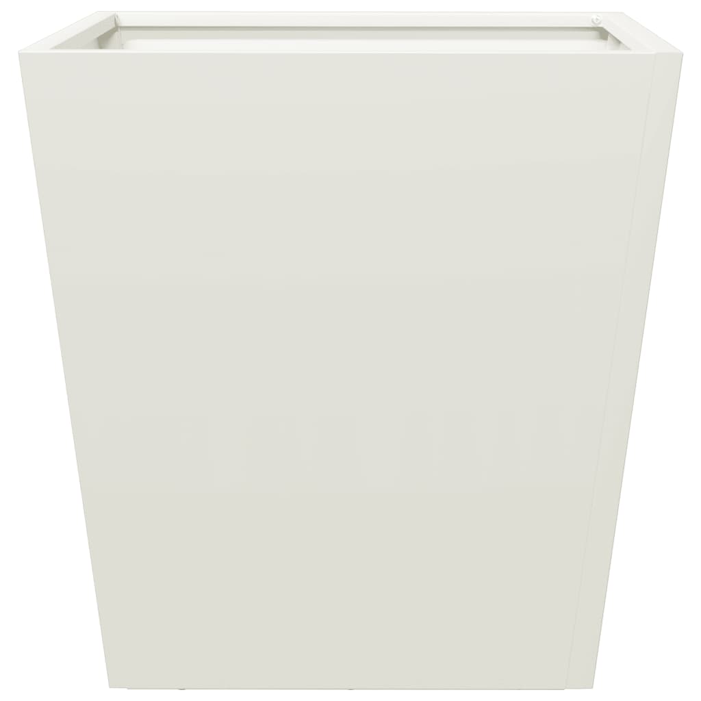 vidaXL Garden Planter White 40x40x40 cm Steel 4