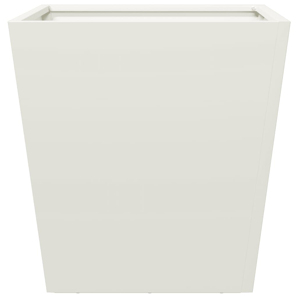 vidaXL Garden Planter White 40x40x40 cm Steel 5