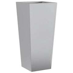 vidaXL Garden Planters 35x35x75 cm 2 pcs Galvanised Steel 5