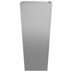 vidaXL Garden Planters 35x35x75 cm 2 pcs Galvanised Steel 6