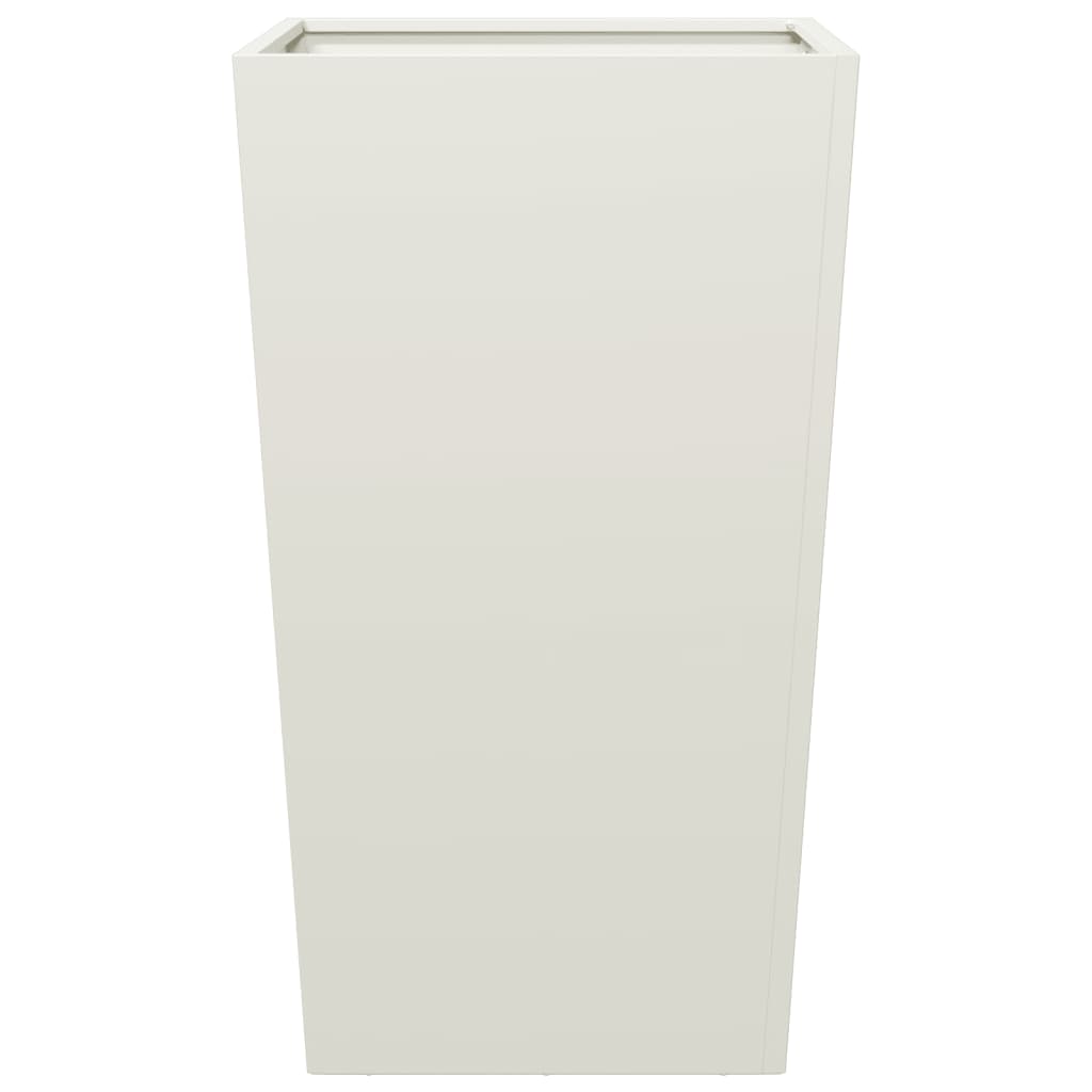 vidaXL Garden Planter White 45x45x75 cm Steel 4