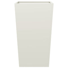 vidaXL Garden Planter White 45x45x75 cm Steel 4