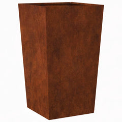 vidaXL Garden Planter 45x45x75 cm Weathering Steel 2
