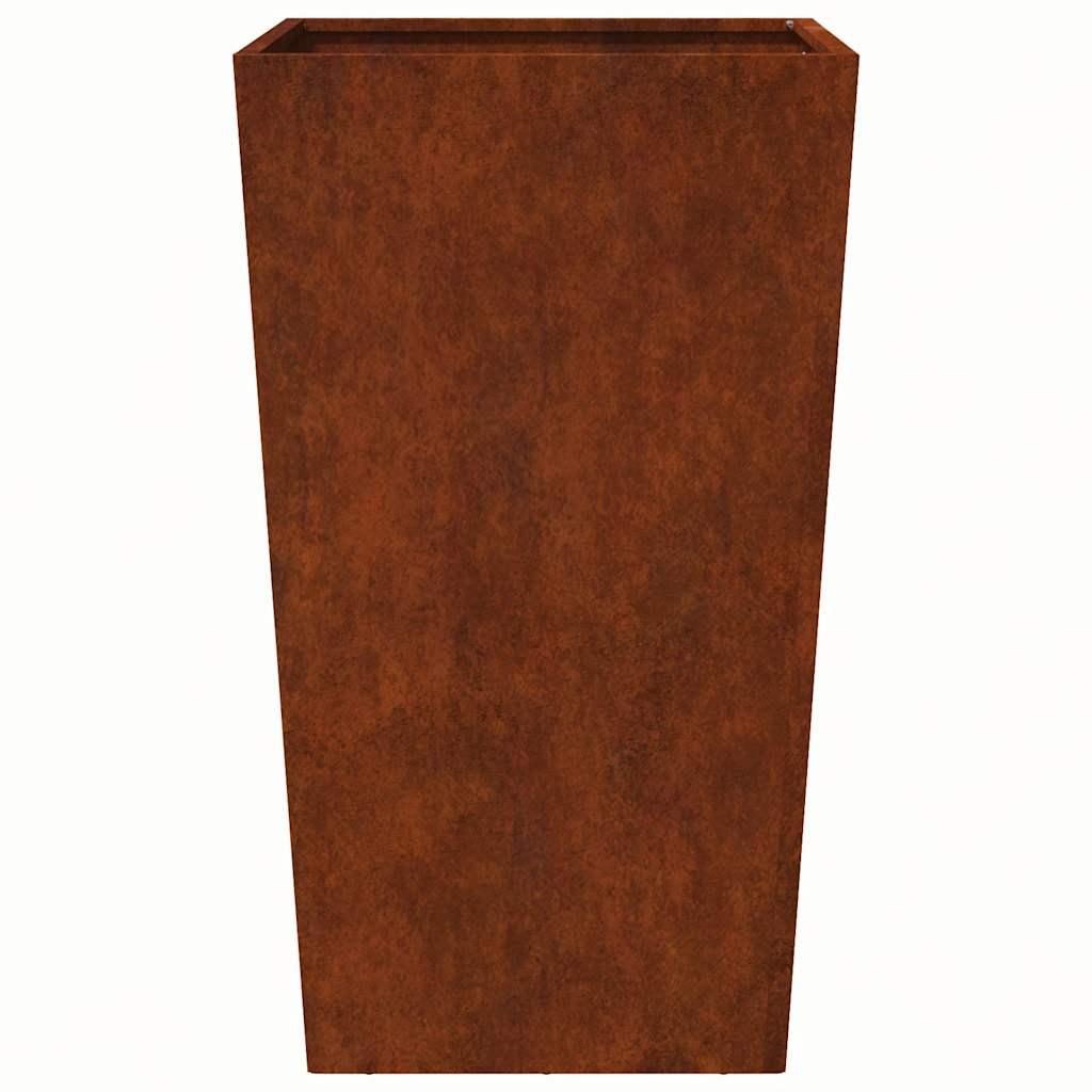 vidaXL Garden Planter 45x45x75 cm Weathering Steel 6