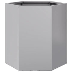 vidaXL Garden Planter Hexagon 46x40x45 cm Galvanized Steel 2