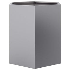 vidaXL Garden Planter Hexagon 46x40x45 cm Galvanized Steel 5