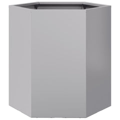 vidaXL Garden Planter Hexagon 46x40x45 cm Galvanized Steel 6