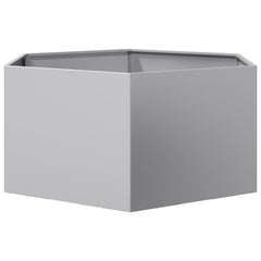 vidaXL Garden Planter Hexagon 104x90x45 cm Galvanized Steel 5