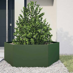 Planter Rusty 138x120x45 cm Corten Steel Steel/green