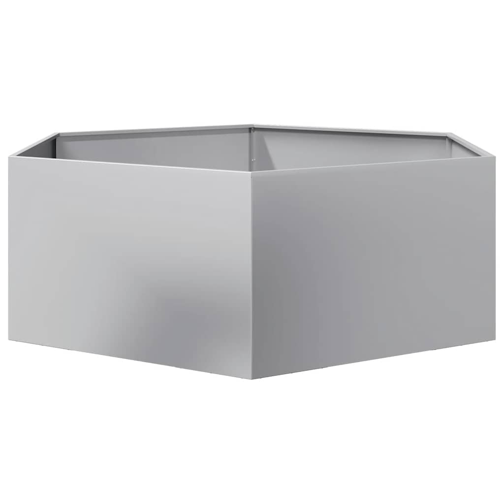 Planter Rusty 138x120x45 cm Corten Steel Galvanized steel/grey