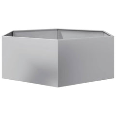 Planter Rusty 138x120x45 cm Corten Steel Galvanized steel/grey
