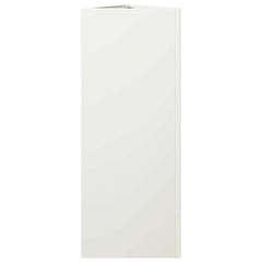 vidaXL Garden Planter White Triangular 30x26x75 cm Steel 5