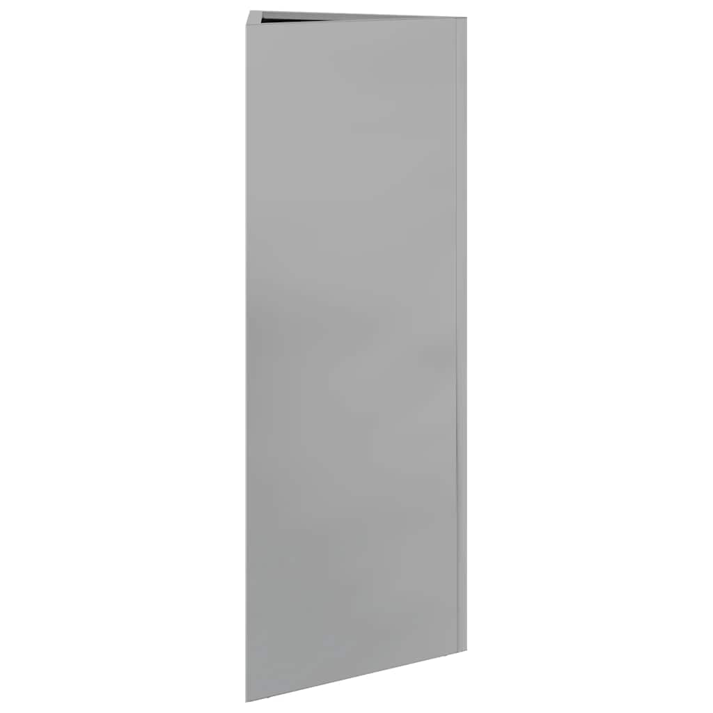 vidaXL Garden Planters 2 pcs Triangular 30x26x75 cm Galvanized Steel 6