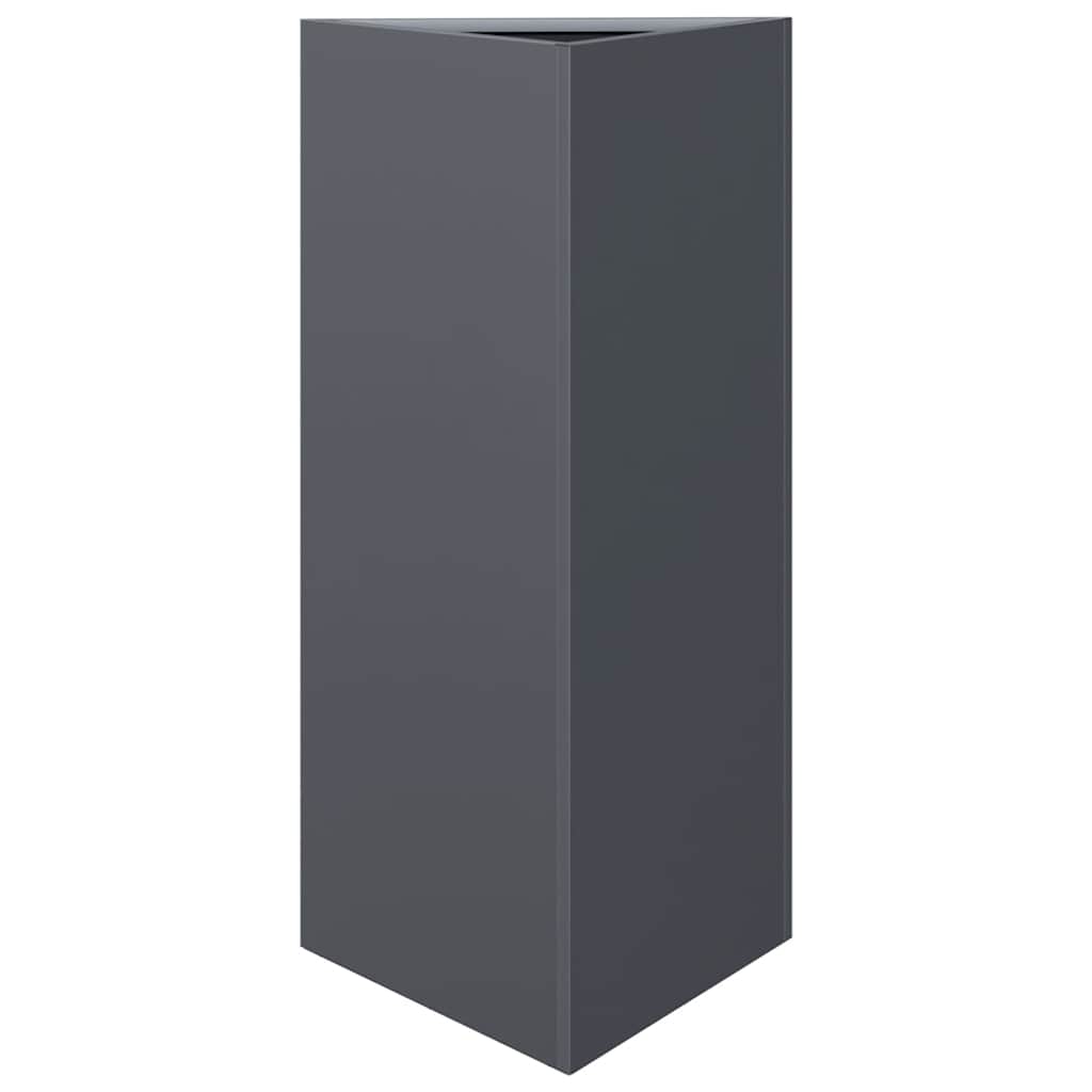 Garden Planter 40x34,5x75 cm Corten Steel 1 Width 40 cm Steel/anthracite
