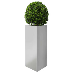 vidaXL Garden Planter Triangular 40x34.5x75 cm Galvanized Steel 3