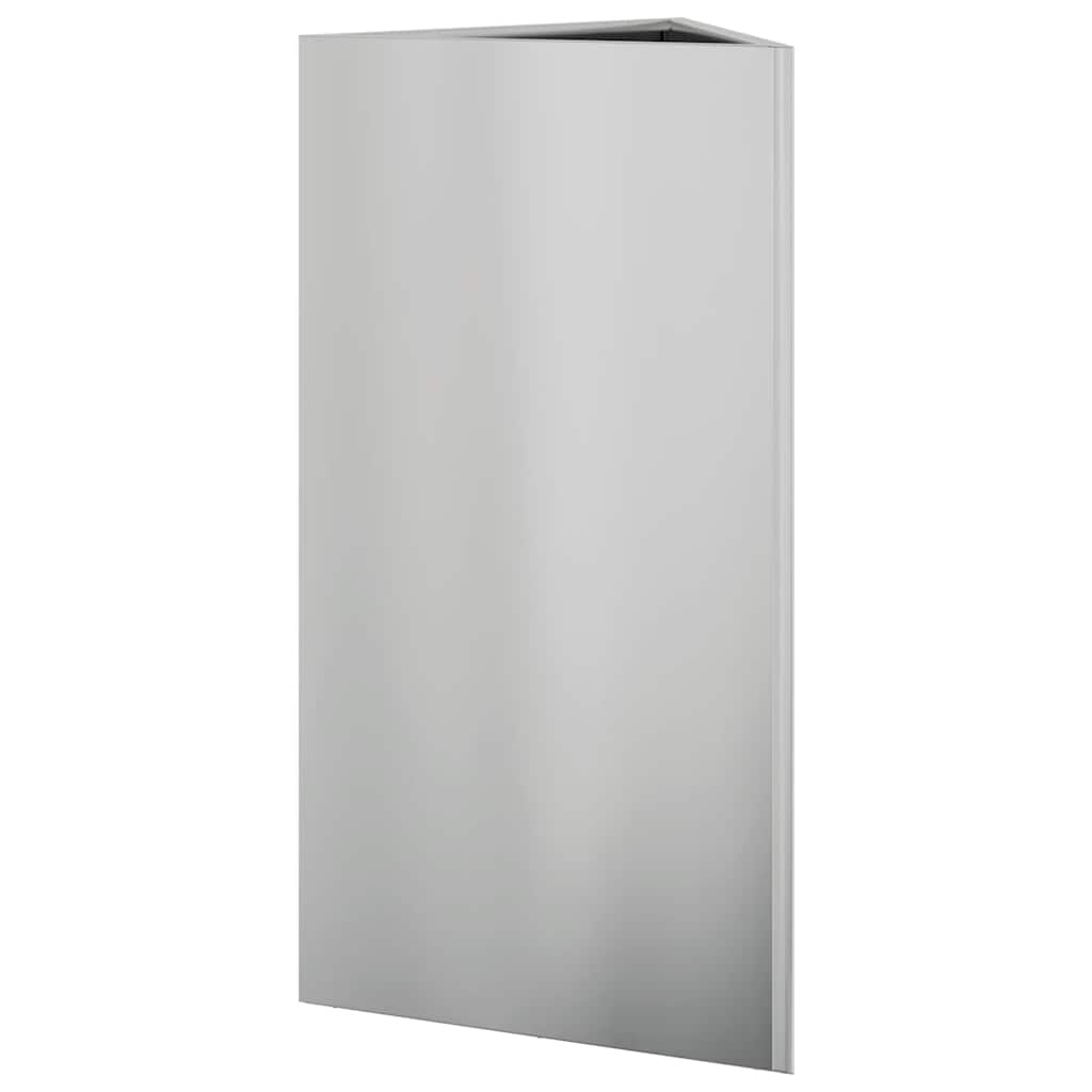 vidaXL Garden Planter Triangular 40x34.5x75 cm Galvanized Steel 6