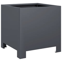 vidaXL Garden Planters 2 pcs Anthracite 30x30x30 cm Steel 5