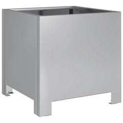 vidaXL Garden Planters 2 pcs 30x30x30 cm Galvanised Steel 5