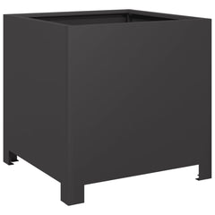 vidaXL Garden Planter Black 40x40x40 cm Steel 6