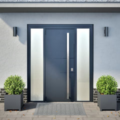 vidaXL Garden Planters 2 pcs Anthracite 40x40x40 cm Steel 3