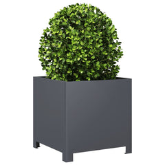vidaXL Garden Planters 2 pcs Anthracite 40x40x40 cm Steel 4