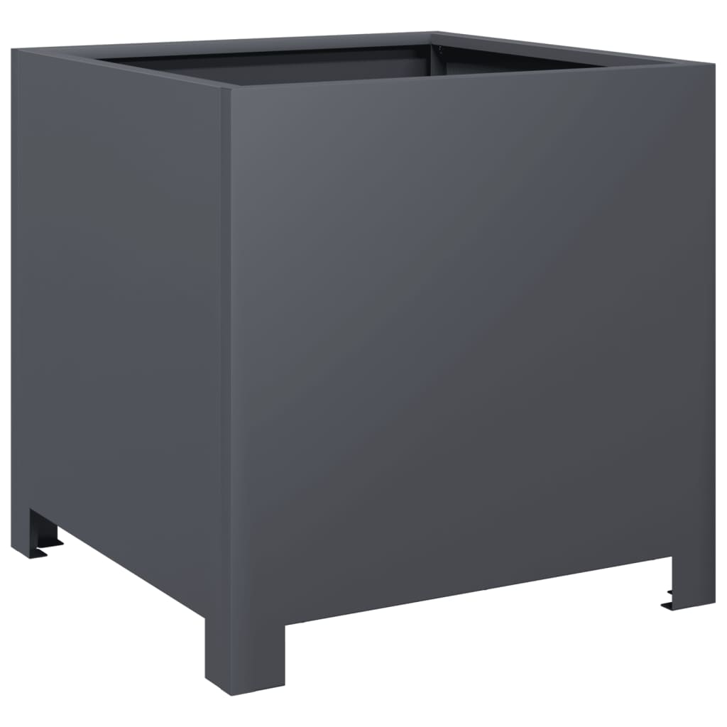 vidaXL Garden Planters 2 pcs Anthracite 40x40x40 cm Steel 5