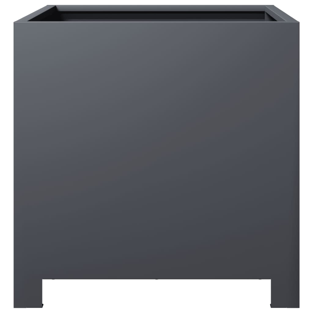 vidaXL Garden Planters 2 pcs Anthracite 40x40x40 cm Steel 6