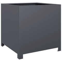 vidaXL Garden Planter Anthracite 50x50x50 cm Steel 2