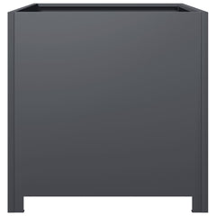 vidaXL Garden Planter Anthracite 50x50x50 cm Steel 5
