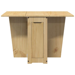 vidaXL Butterfly Dining Table Foldable Corona Wax Brown Solid Wood Pine 4