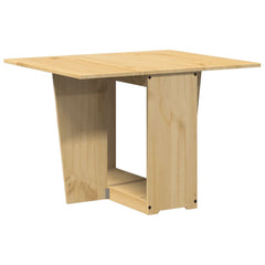 vidaXL Butterfly Dining Table Foldable Corona Wax Brown Solid Wood Pine 6