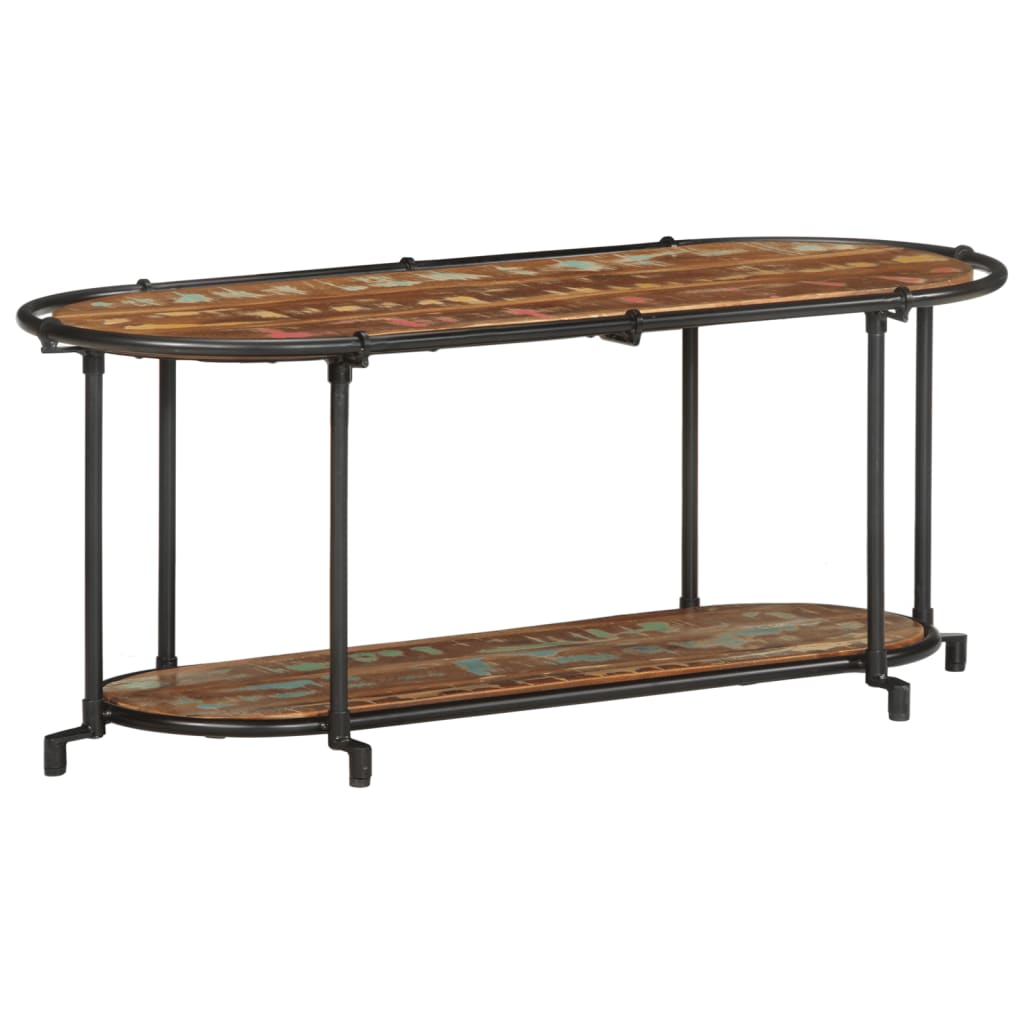 vidaXL TV Cabinet 100x42x40 cm Solid Wood Reclaimed 3