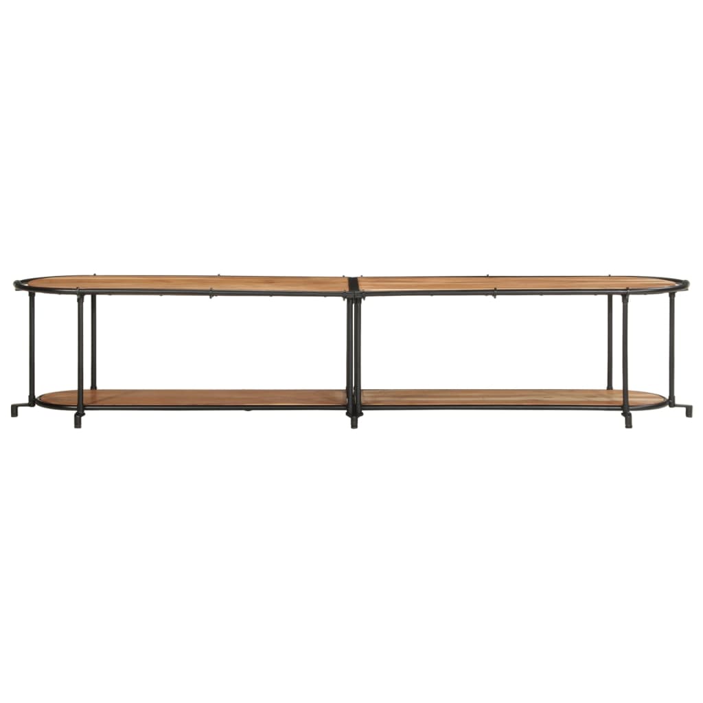 vidaXL TV Cabinet 200x42x40 cm Solid Wood Acacia 4