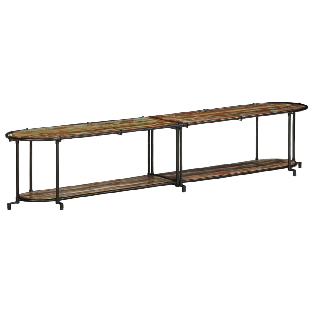 vidaXL TV Cabinet 200x42x40 cm Solid Wood Reclaimed 2