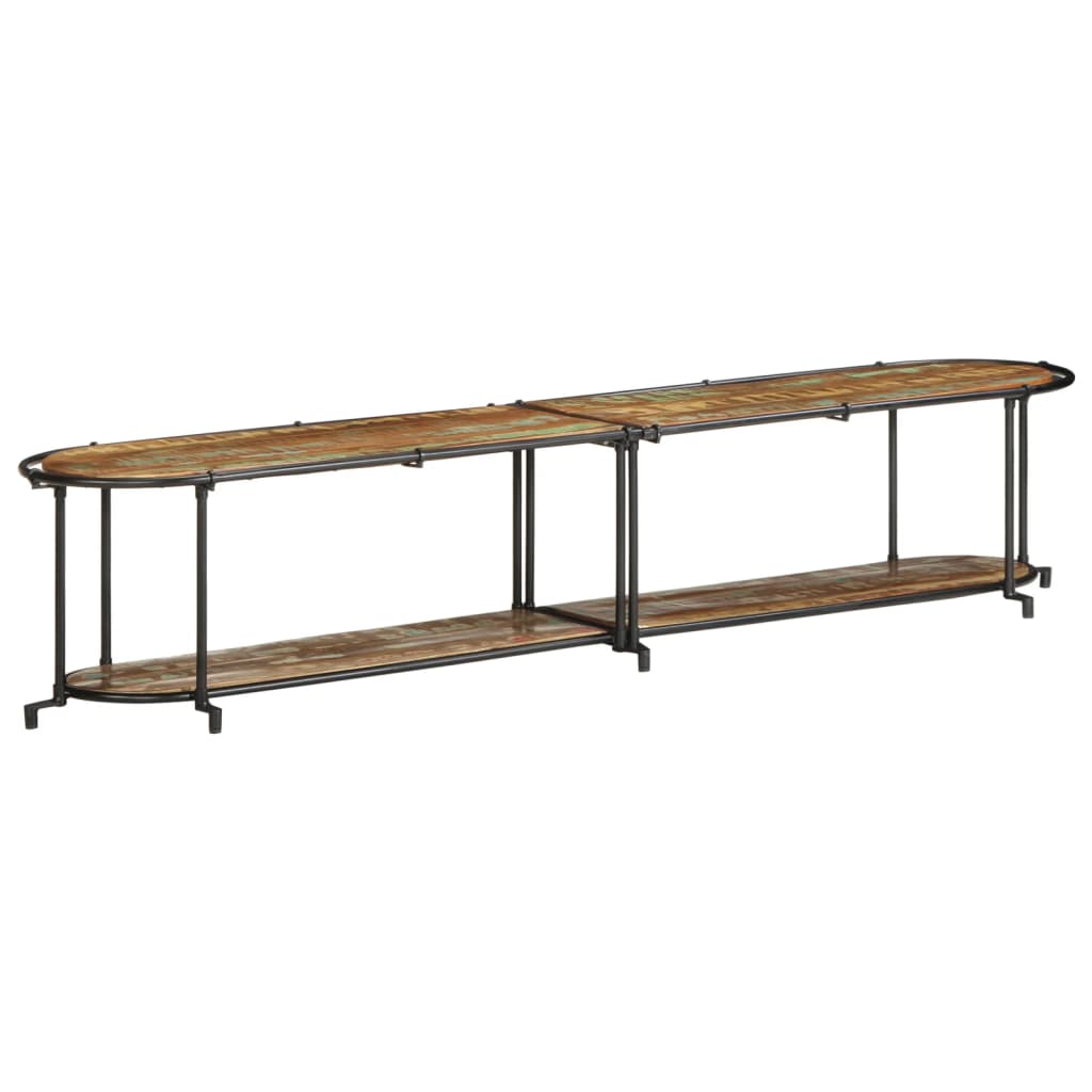 vidaXL TV Cabinet 200x42x40 cm Solid Wood Reclaimed 3
