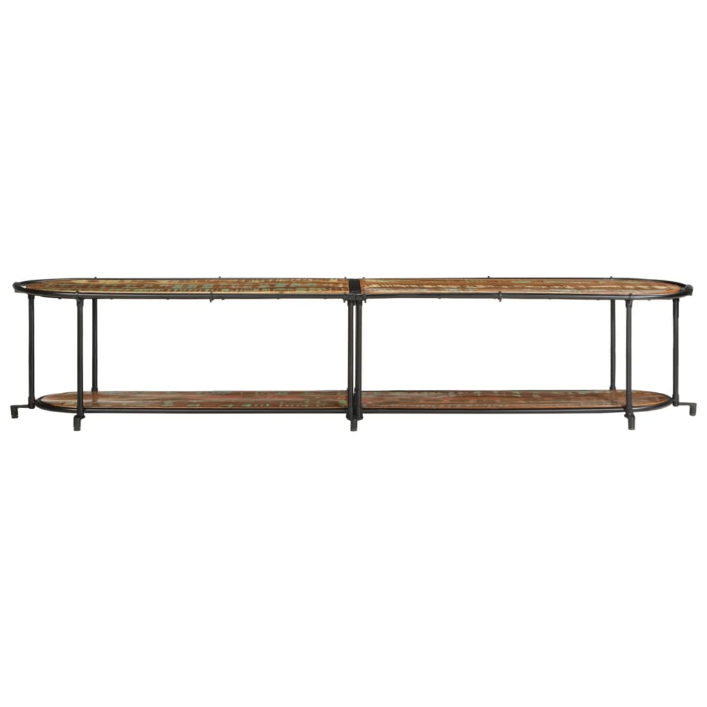 vidaXL TV Cabinet 200x42x40 cm Solid Wood Reclaimed 4