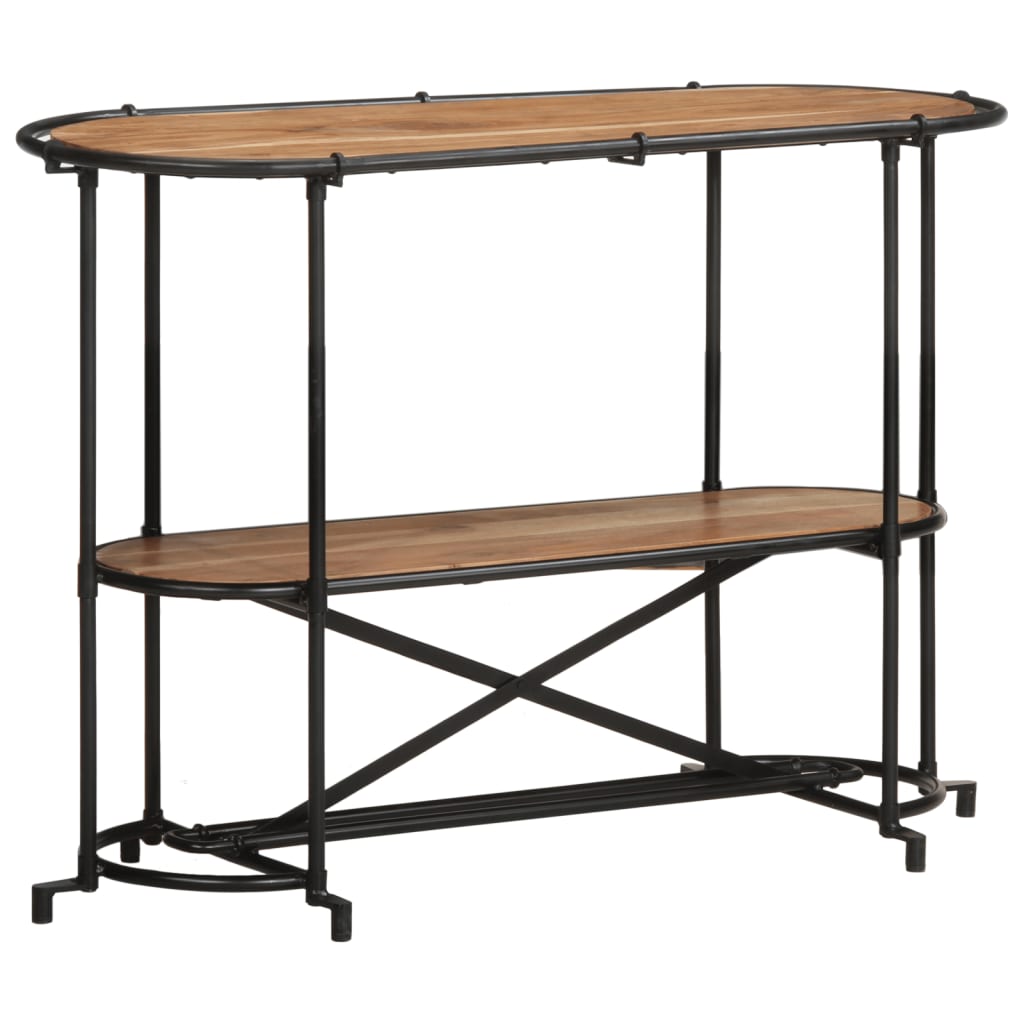 vidaXL Console Table 110x42x76 cm Solid Wood Acacia 1