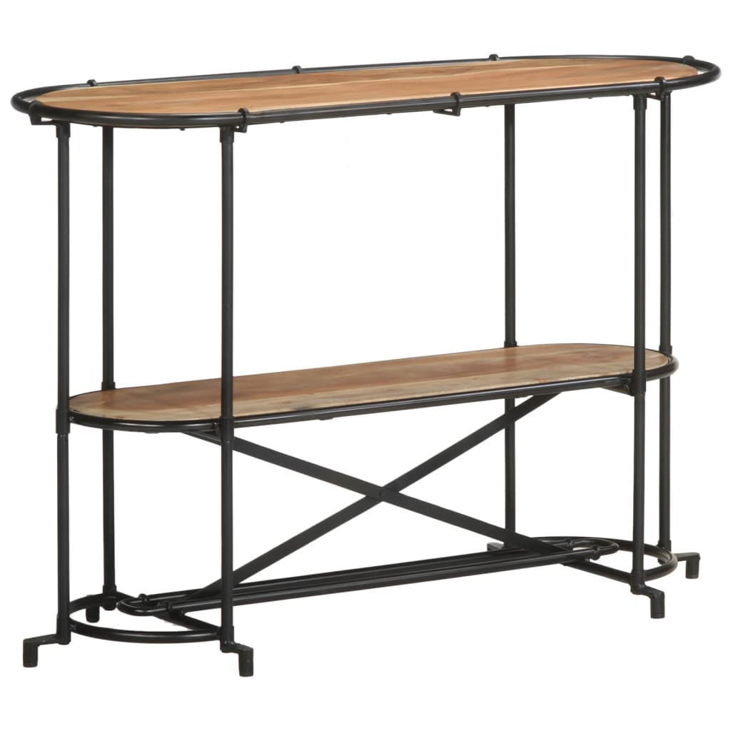 vidaXL Console Table 110x42x76 cm Solid Wood Acacia 3