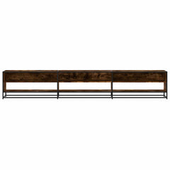 vidaXL TV Cabinet Smoked Oak 270x40x46 cm Engineered Wood 4