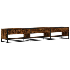 vidaXL TV Cabinet Smoked Oak 270x40x46 cm Engineered Wood 5