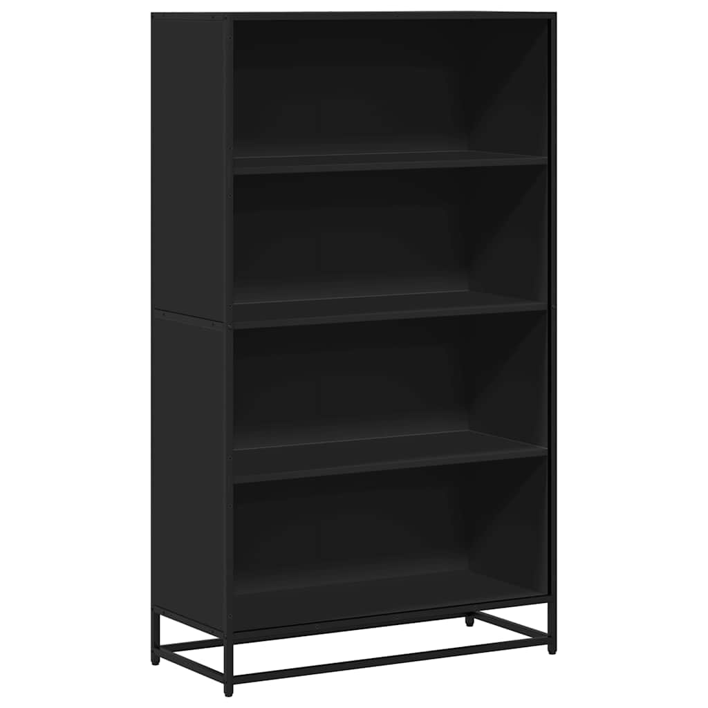 vidaXL Bookcase Black 80.5x35x139 cm Engineered Wood 2