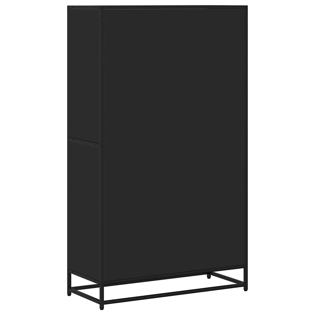 vidaXL Bookcase Black 80.5x35x139 cm Engineered Wood 6