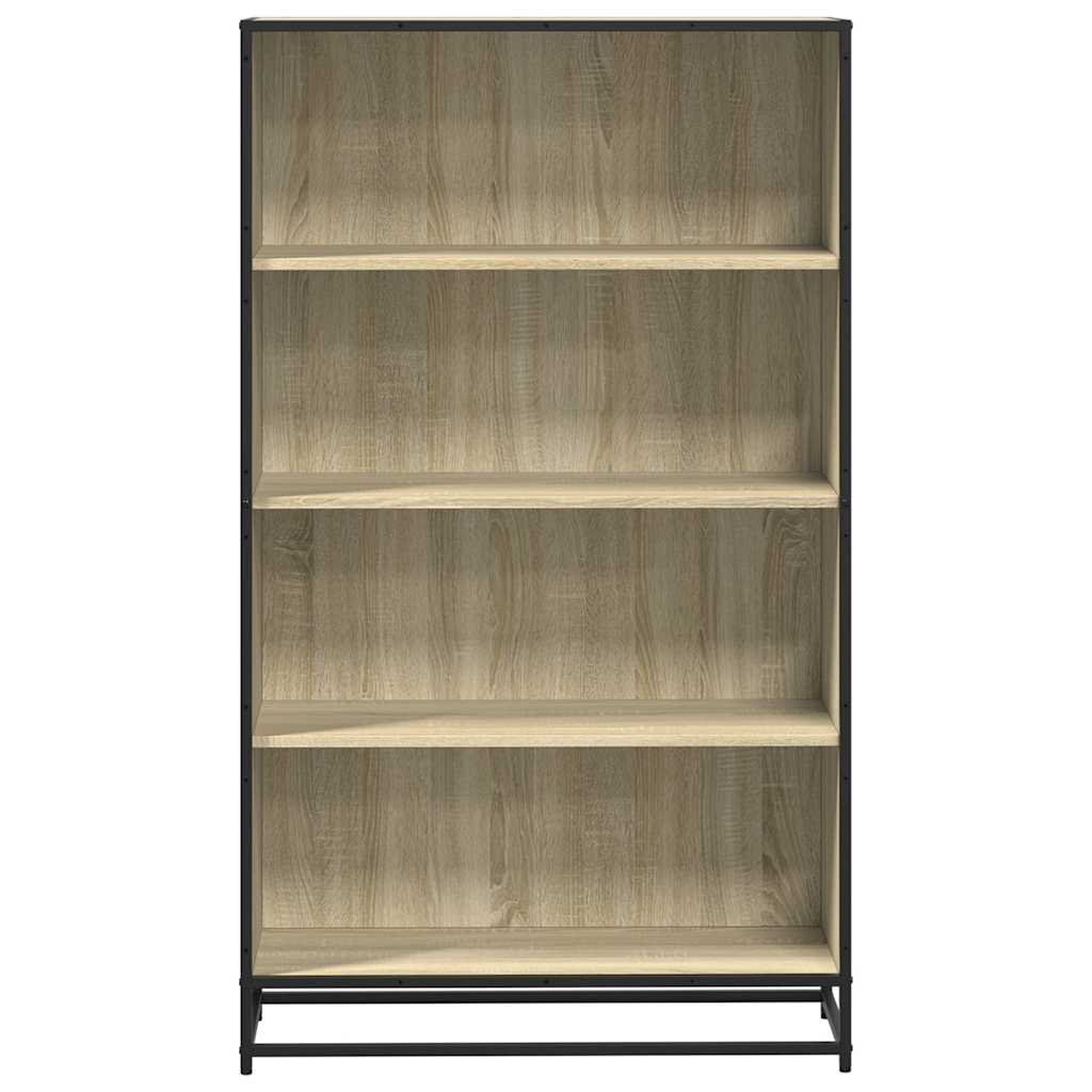vidaXL Bookcase Sonoma Oak 80.5x35x139 cm Engineered Wood 4