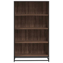 vidaXL Bookcase Brown Oak 80.5x35x139 cm Engineered Wood 4