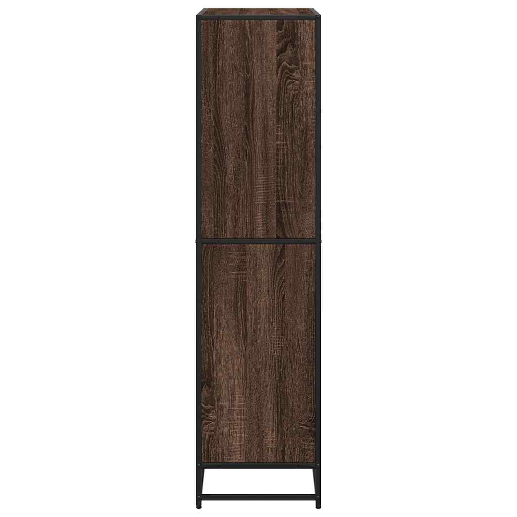 vidaXL Bookcase Brown Oak 80.5x35x139 cm Engineered Wood 5